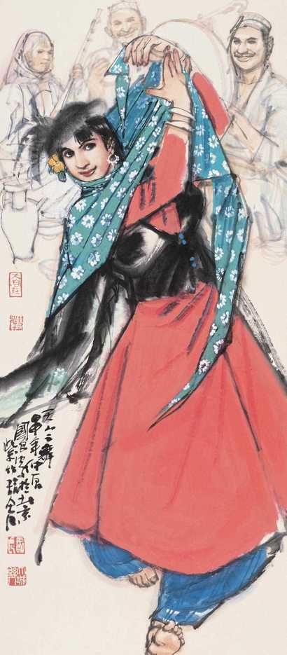 史国良 2004年作 人物 立轴